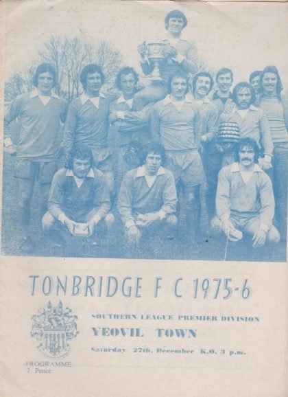 Tonbridge v Yeovil Town   27-Dec-1975