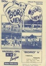 Farnborough Town v Yeovil Town 29-Oct-1985