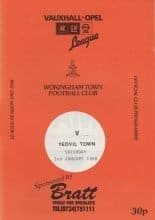 Wokingham Town v Yeovil Town 02-Jan-1988