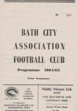 Bath City v Yeovil Town 31-Oct-1964