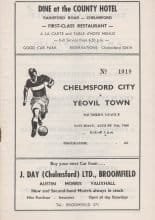 Chelmsford City v Yeovil Town 31-Aug-1968