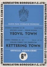 Nuneaton Borough v Yeovil Town 04-Nov-1967