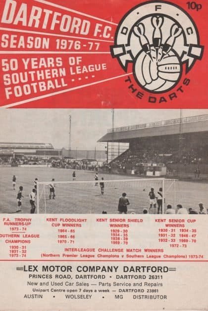 Dartford v Yeovil Town 04-Dec-1976