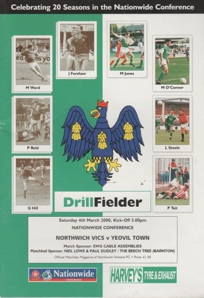 Northwich Victoria v Yeovil Town 04-Mar-2000