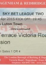 Dagenham & Redbridge v Luton Town 14-Apr-2015