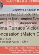 Dagenham & Redbridge v Northampton Town 18-Sep-2012
