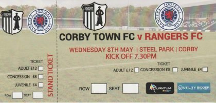 Corby Town v Glasgow Rangers XI  08-May-2019