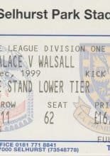 Crystal Palace v Walsall 28-Dec-1999