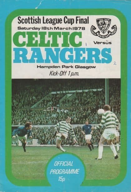 Glasgow Celtic v Glasgow Rangers 18-Mar-1978