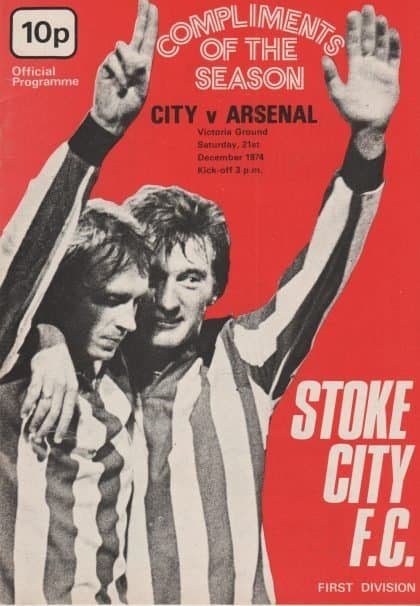 Stoke City v Arsenal 21-Dec-1974