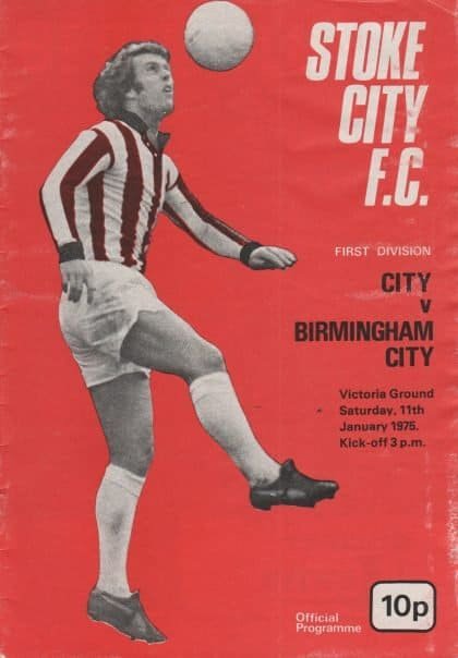 Stoke City v Birmingham City 11-Jan-1975
