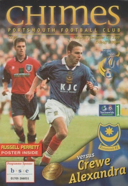 Portsmouth v Crewe Alexandra 05-Dec-1998