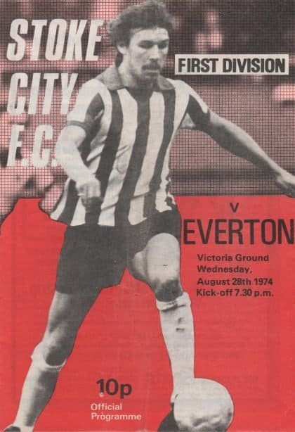 Stoke City v Everton 28-Aug-1974