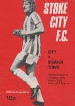 Stoke City v Ipswich Town 18-Mar-1975