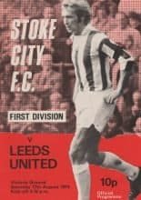 Stoke City v Leeds United  17-Aug-1974