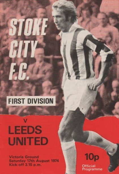 Stoke City v Leeds United  17-Aug-1974