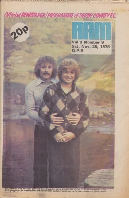 Derby County v Queens Park Rangers 25-Nov-1978