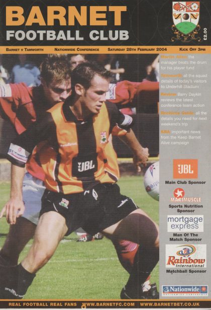 Barnet v Tamworth 28-Feb-2004