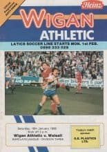 Wigan Athletic v Walsall 16-Jan-1988