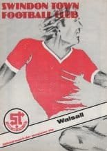 Swindon Town v Walsall 19-Dec-1980