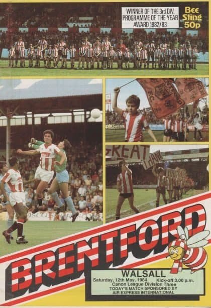 Brentford v Walsall 12-May-1984