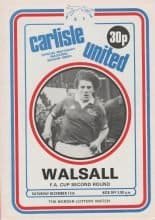 Carlisle United v Walsall   13-Dec-1980