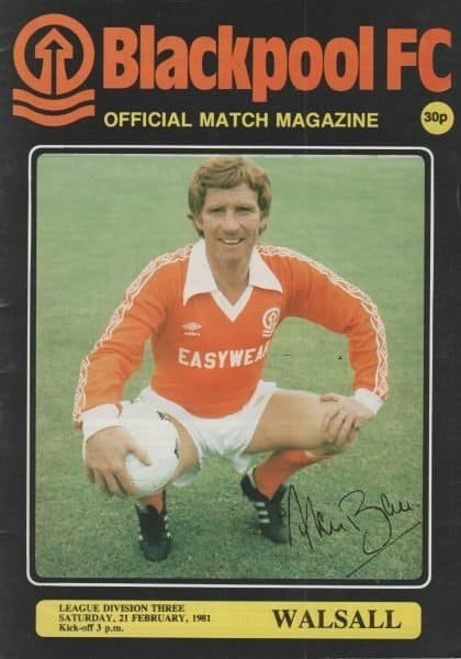 Blackpool v Walsall 13-Aug-1980