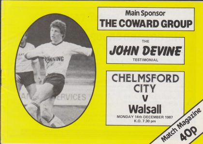 Chelmsford City v Walsall  14-Dec-1987
