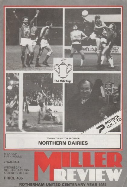 Rotherham United v Walsall  18-Jan-1984