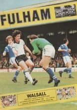 Fulham v Walsall 20-Sep-1980