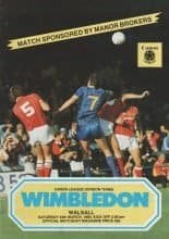 Wimbledon v Walsall  24-Mar-1984