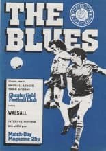 Chesterfield v Walsall 25-Oct-1980