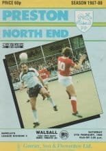 Preston North End v Walsall 27-Feb-1988