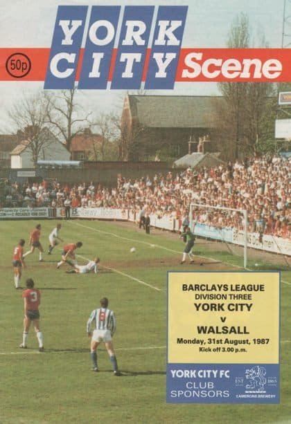 York City v Walsall 31-Aug-1987