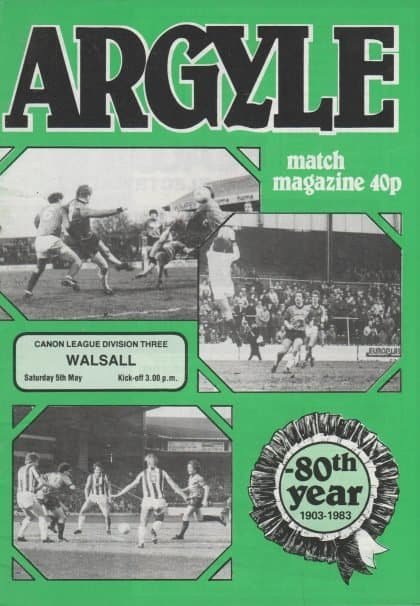 Plymouth Argyle v Walsall 05-May-1984