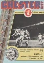 Chester City v Walsall  07-Nov-1987