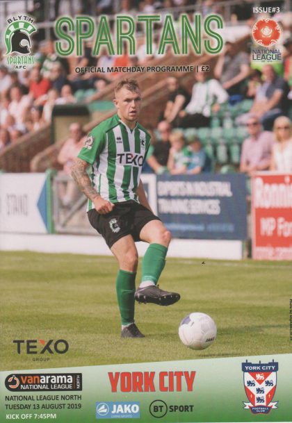 Blyth Spartans v York City 13-Aug-2019