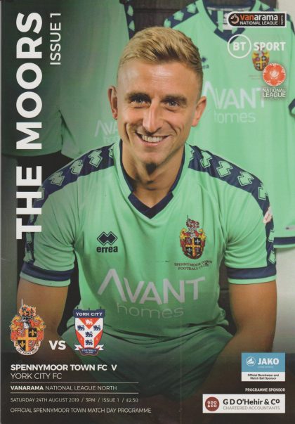 Spennymoor Town v York City 24-Aug-2019
