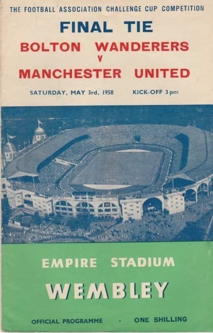 Bolton Wanderers v Manchester United  03-May-1958
