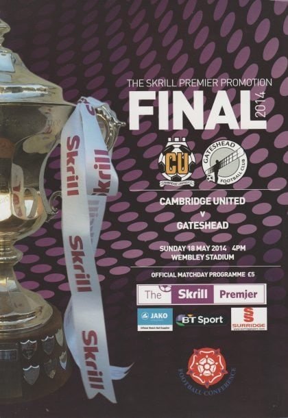 Cambridge United v Gateshead  18-May-2014