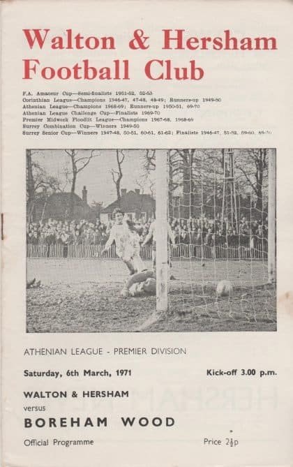 Walton & Hersham v Boreham Wood  06-Mar-1971