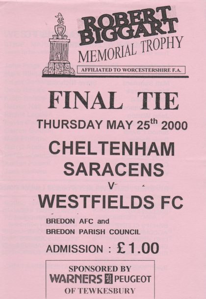 Cheltenham Saracens v Westfields  25-May-2000