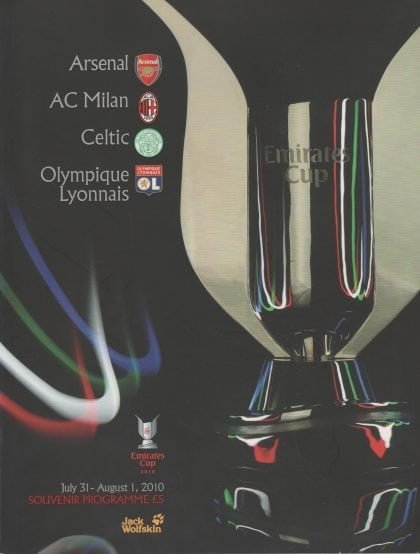 Emirates Cup 2010  feat Arsenal, AC Milan, Glasgow Celtic, Olympique Lyonnais   30July/1-Aug-2010