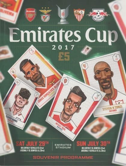Emirates Cup 2017  feat Arsenal, Benfica, Red Bull Leipzig, Sevilla 29/30-Jul-2017