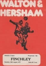 Walton & Hersham v Finchley 20-Aug-1977