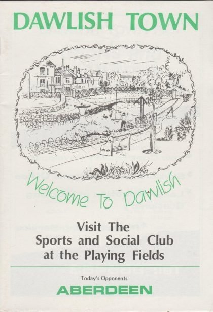 Dawlish Town v Aberdeen 01-Aug-1987