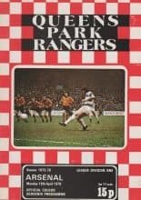 Queens Park Rangers v Arsenal  19-Apr-1976