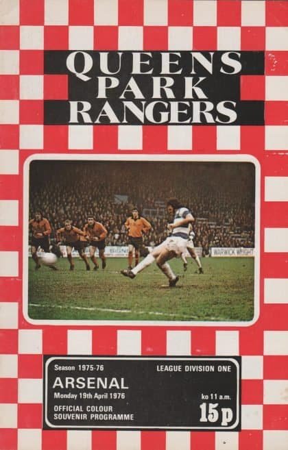 Queens Park Rangers v Arsenal  19-Apr-1976