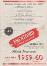 Brentford v Ashford Town  14-Nov-1959