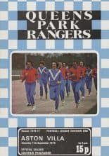 Queens Park Rangers v Aston Villa  11-Sep-1976